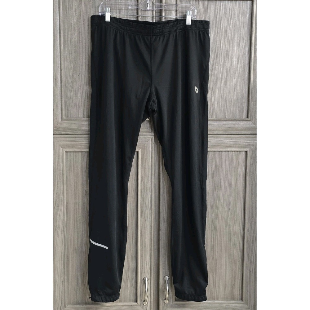 Baleaf Mens 2XL Athletic Track Pants Black Lightweight Joggers